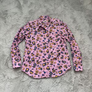 ODEEH FLOWER BUTTON DOWN SHIRT WOMENS $490 COTTON EU 38 MEDIUM